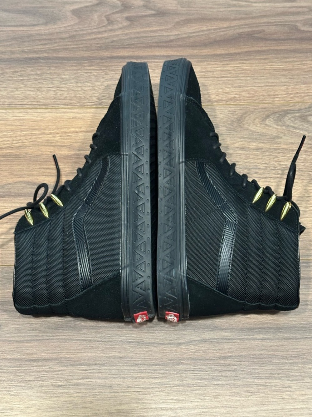 Vans Marvel x SK8-HI Sneaker 'Black Panther’ All Black Colorway Size 11 - Picture 9 of 16